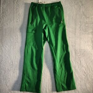 GroGgy‎ Mens Green Cargo Sweatpants Athletic Pants Elastic Waist L/G